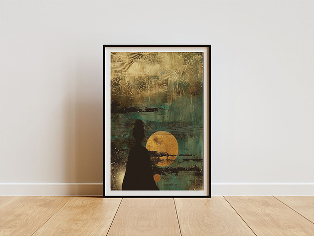 plakaty Plakat - Watching sunset