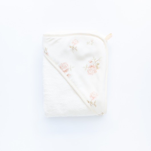 przewijaki i ręczniki dla dzieci Okrycie kąpielowe w angielskie różyczki