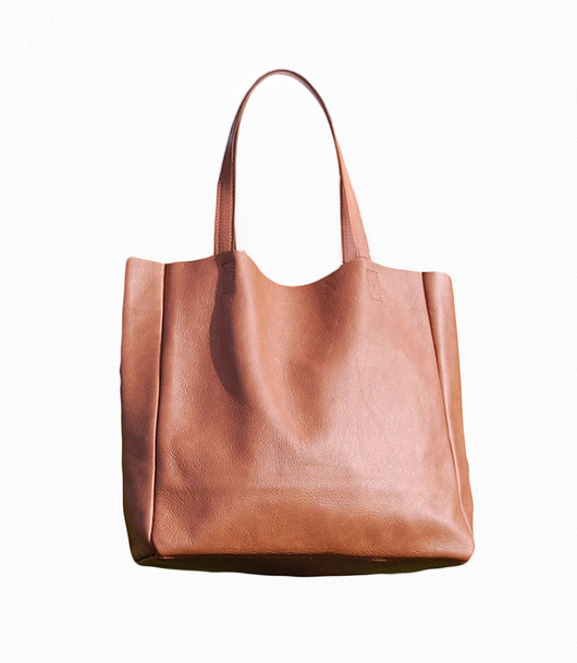 torby na ramię Duża torba damska z kieszenią na ramię ze skóry naturalnej