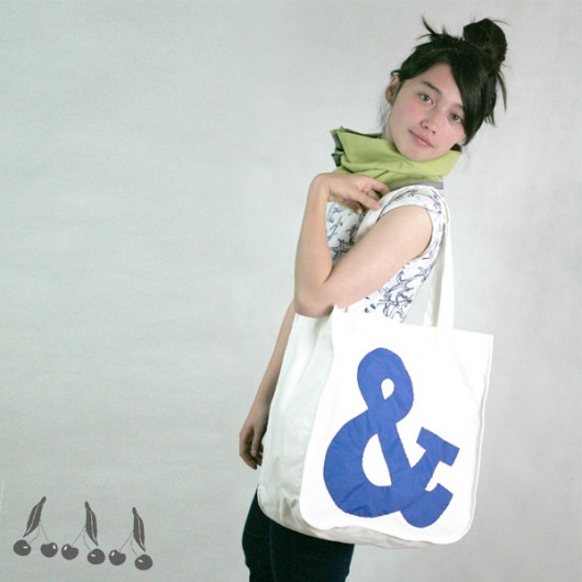 ::: SHOPPING BAG ampersand NAVY ::: uniqo