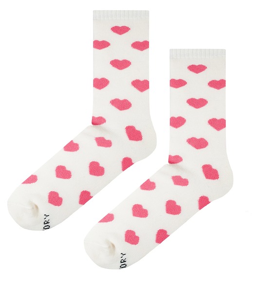 Skarpetki Ciepłe Froty Cream Hearts Soxstory