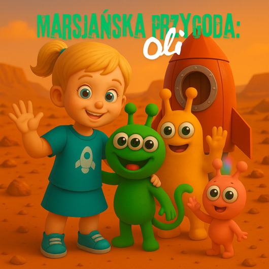 książeczki dla dzieci "Marsjańska Przygoda Oli" książeczka personalizowana