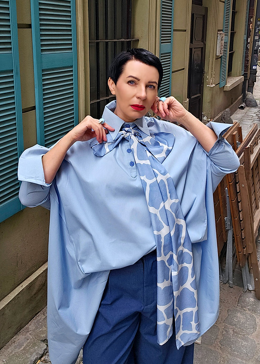 koszule damskie  Niebanalna Koszula Geometryczna