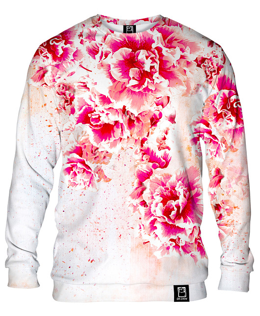 bluzy męskie Bluza Bez Kaptura Męska DR.CROW Beautiful Flowers