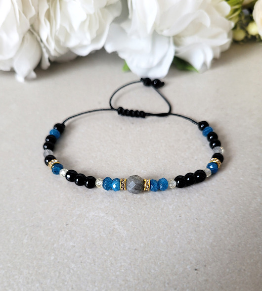 bransoletki z kamieni naturalnych SKORPION- Bransoletka zodiakalna regulowana