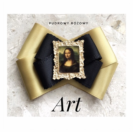 broszki Brosza  ART z obrazem Mona LisaNEW 1szt