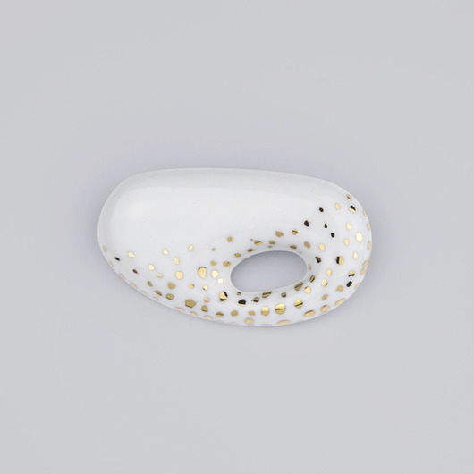 Broszka Porcelanowa Stone Gold Min 01 StehlikDesign