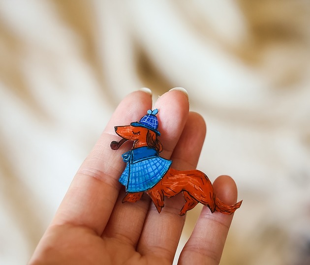 broszki Broszka jamnik Jan detektyw