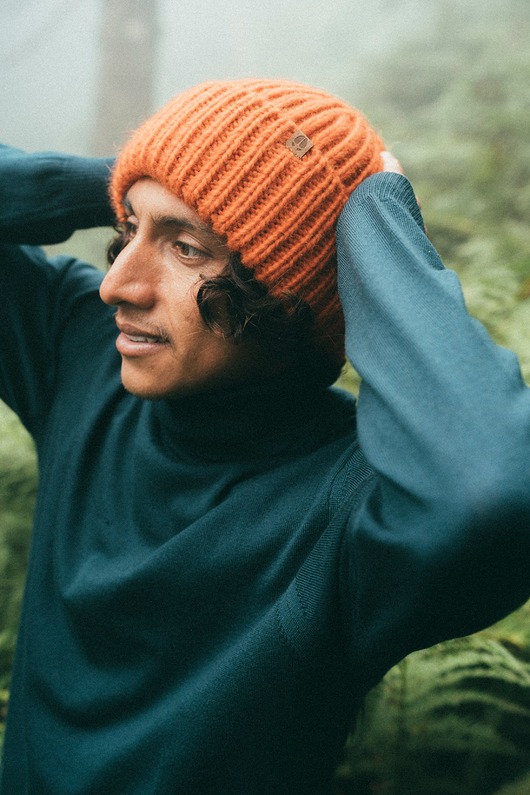 swetry męskie Sweter Męski OCELOT Zielony Butelkowy- wełniany golf 100% merino M/L