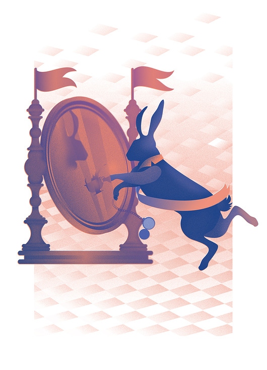 grafiki i ilustracje Alicja w Krainie Czarów   50 cm x 70 cm