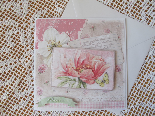 kartki scrapbooking Flower