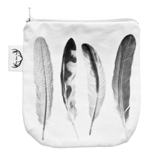 Kosmetyczka saszetka FEATHERS pióra scandi How Deer You