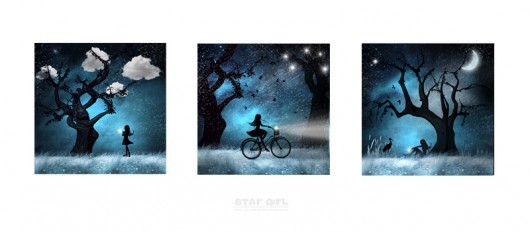 Star Girl Lazure Art Print Collection Ewa Saj Fotografie
