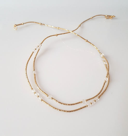 kolie Kryształ górski na fali