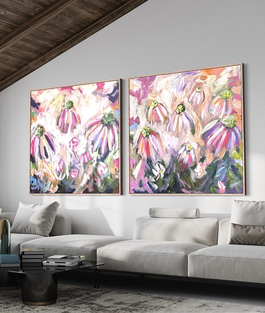 obrazy Zestaw obrazów 100x100 cm