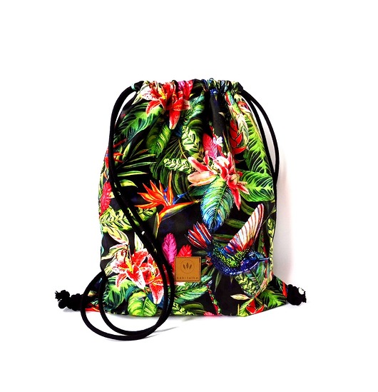 Plecak welurowy Kolibry Tropic sabi tatka