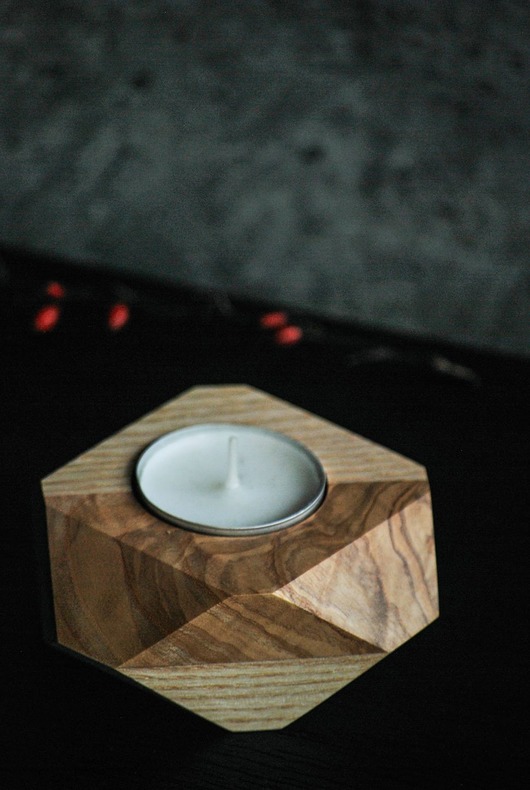 Świecznik tea-light drewniany DigiCut