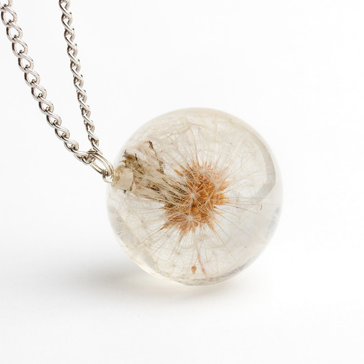 wisiory DMUCHAWIEC ZATOPIONY W ŻYWICY - wisior