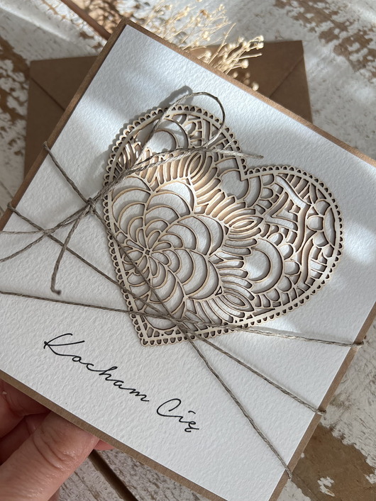 kartki scrapbooking Wyjątkowa ręcznie robiona kartka prezent na walentynki