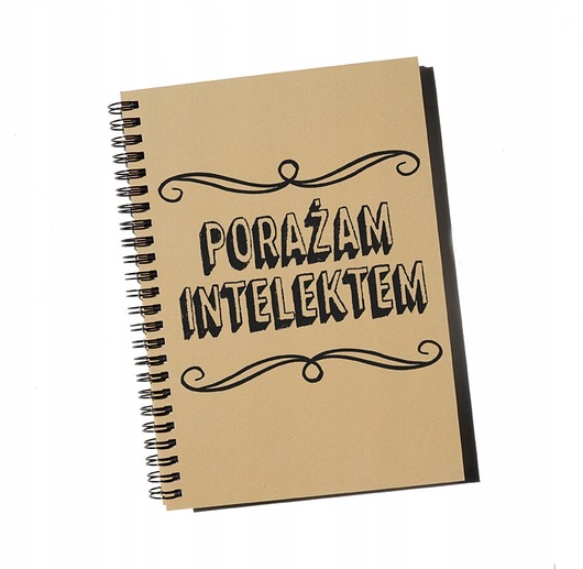 notatniki i albumy Porażam intelektem, notatnik