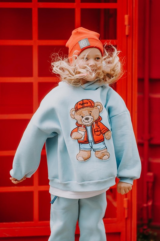 bluzy dla chłopców Bluza oversize Rodney Teddy