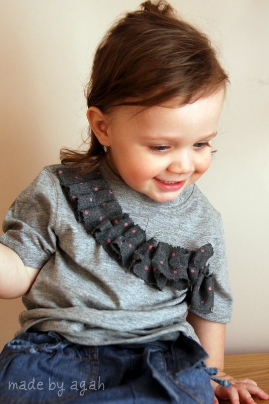 2-3 Grey Ruffle dla dziewczynki made by agah