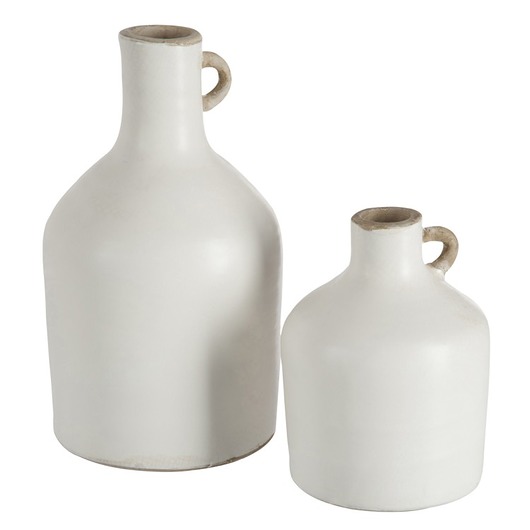Wazon ceramiczny Jug, biały, ceramika, 26x13,5cm Home Design
