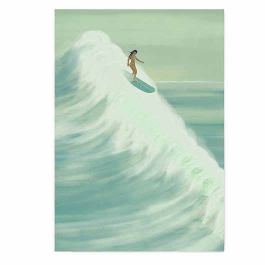 grafiki i ilustracje Hula surf  /100 x 70/ eko papier