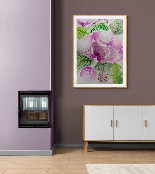 grafiki i ilustracje Peonie, malowany obraz, plakat