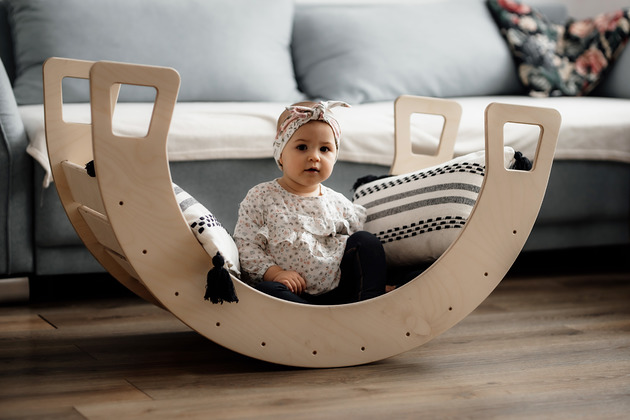 karuzele i girlandy do łóżeczka Bujak drewniany huśtawka dla dzieci Montessori