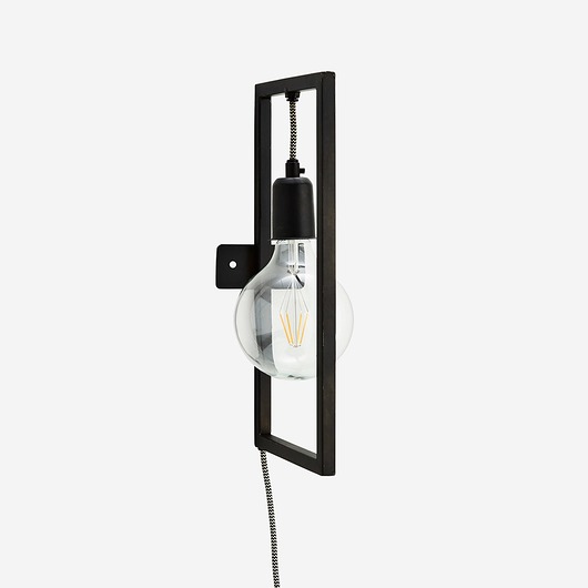 Metalowa lampa kinkiet Damaszek czarna metal Home Design