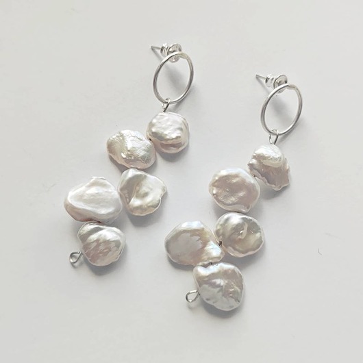 kolczyki z kamieniami Kolczyki OKRĄG