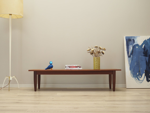 komody i szafki Lowboard tekowy, duński design, lata 70, produkcja: Dania