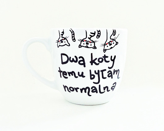 Dwa koty temu byłam normalna - kubek XL miamilu