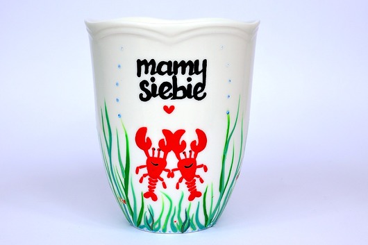 Kubek "Mamy siebie" Raki 350 ml Ceramika Ciepliki