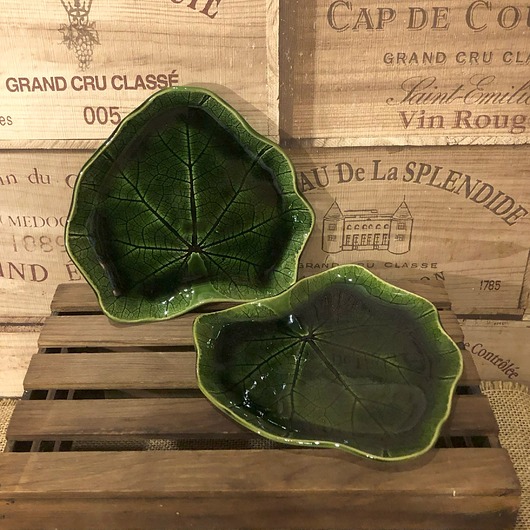 patery i talerze Talerz liść malwy