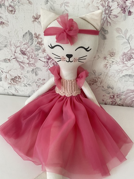 misie i maskotki Maskotka Kotek Kasia 60 cm
