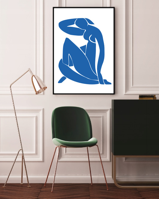plakaty PLAKAT kobieta, Matisse, ilustracja, grafika