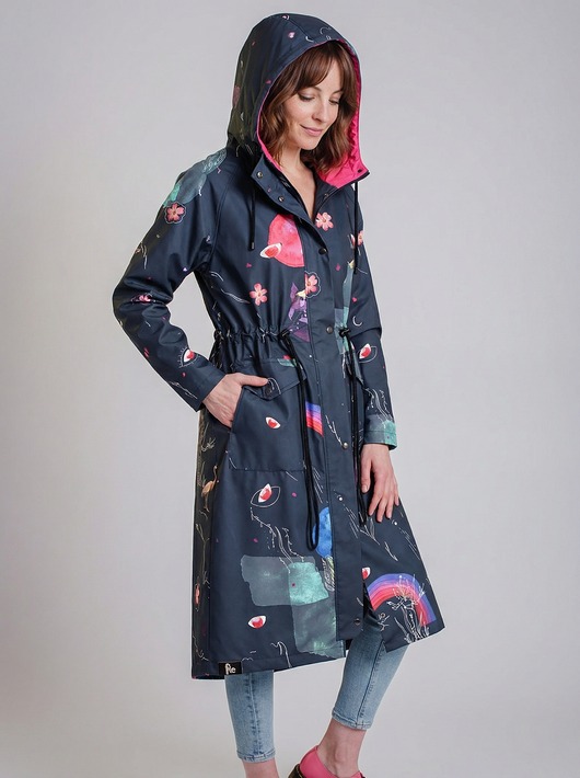 płaszcze damskie Płaszcz Tęcza