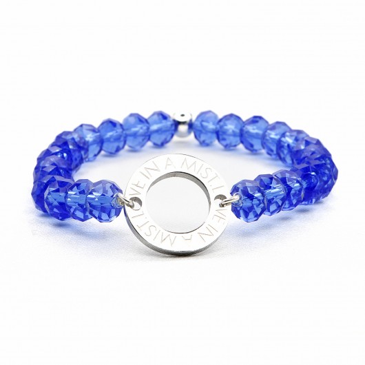 Denim Blue Crystal Bracelet Love In A Mist