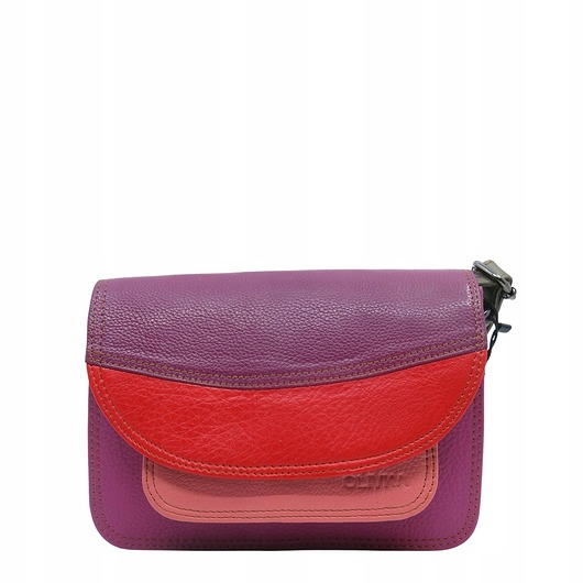 torby na ramię Torebka damska skórzana regulowany pasek kolorowa eko OLIVKA