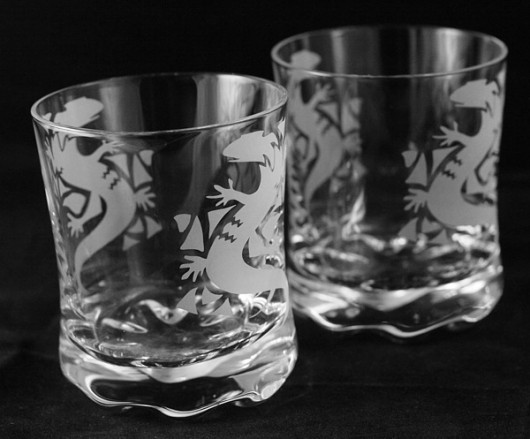 jaszczurka - szklanki do whisky arctia