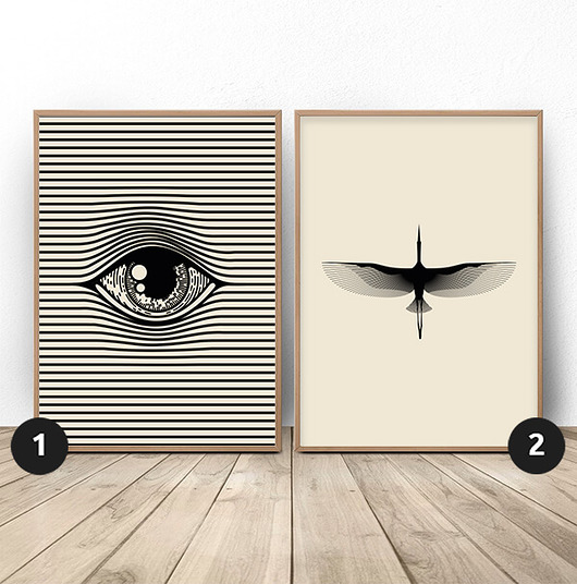 plakaty Zestaw dwóch plakatów "Żurawie oko" A3 (297mm x 420mm)