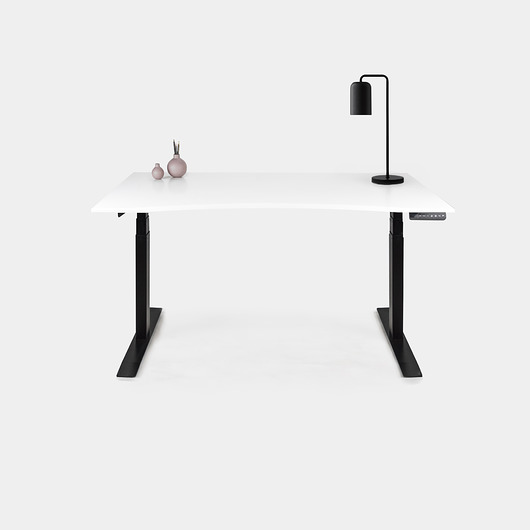 Biurko Elektryczne z powierzchnią XMAT cz/b SyDesign