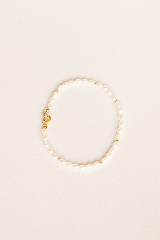 bransoletki złote PERŁY nieregularne / bransoletka