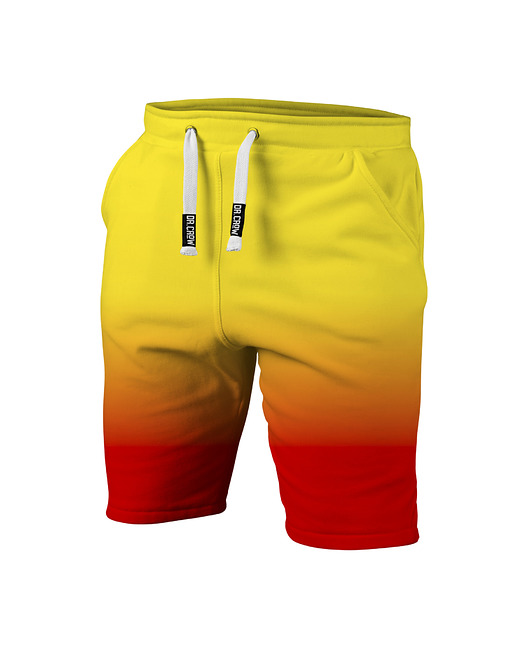 spodnie dla chłopców Krótkie Spodenki Boy DR.CROW Ombre Yellow Red