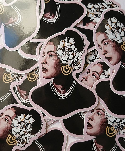 Billie naklejka wodoodporna 9 cm x 7,8 Żaneta Antosik PRINTS