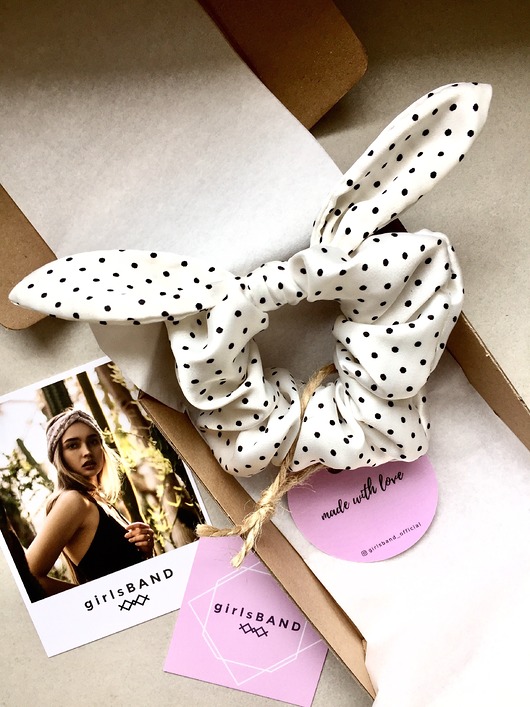 Dots Special Bunny Scrunchie - gumka do włosów Girlsband