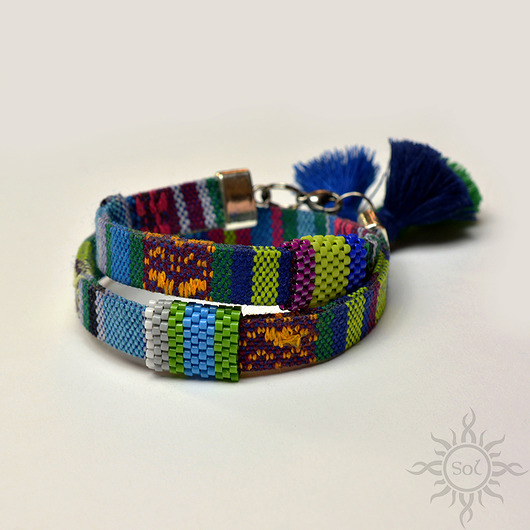 Masajka VI, bransoletka, beading Sol