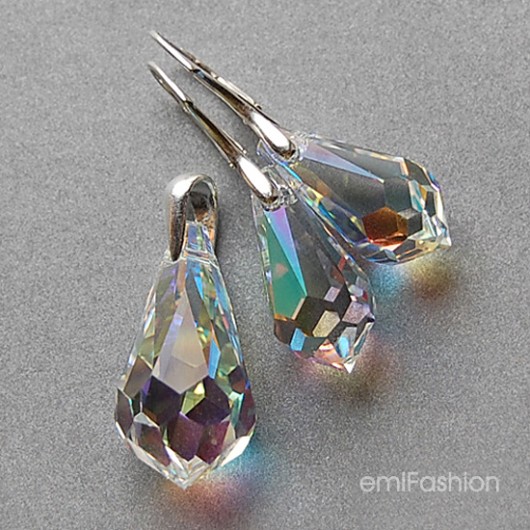kryształ Swarovski Teardrop Crystal AB komplet MAREMI Jewelry